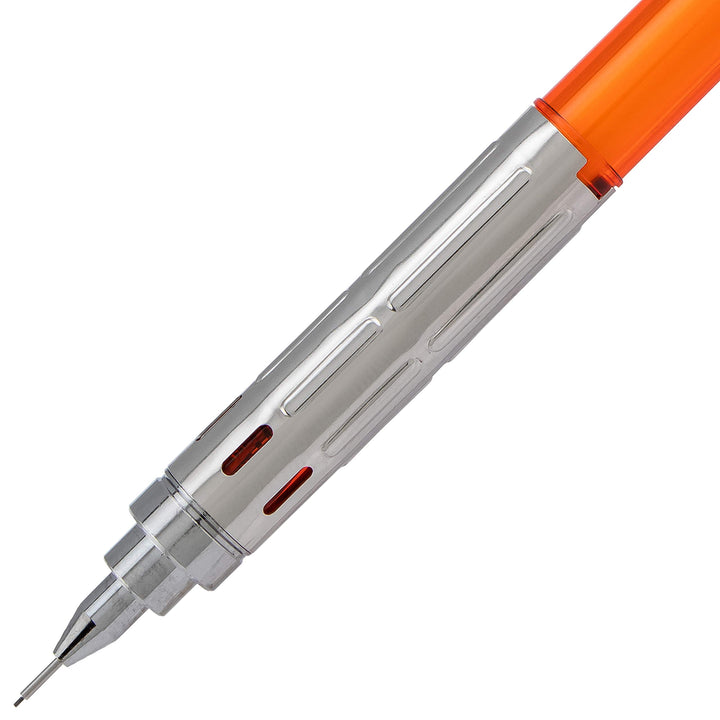 Pentel Arts GraphGear 300 Mechanical Pencil, (0.3mm) Extra-fine line, Orange Barrel, w/small block eraser + 1 lead tube 0.3mm Pencil + Eraser/Lead