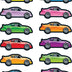 Carson Dellosa Education Carson Dellosa Race Cars Shape Stickers (168065) 7.5" x 4.75"