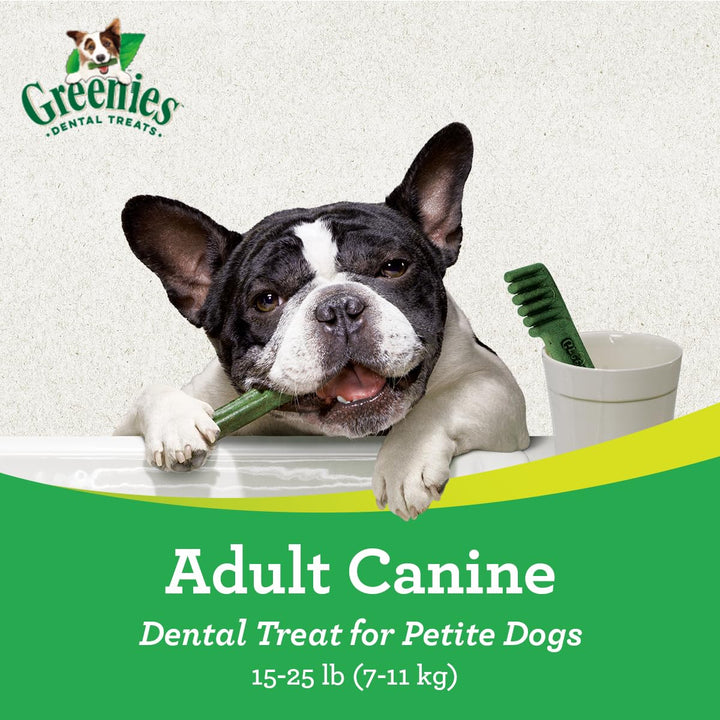 Greenies Original Petite Natural Dental Care Dog Treats, 12 oz. Pack (20 Treats) 12 Ounce (Pack of 1)