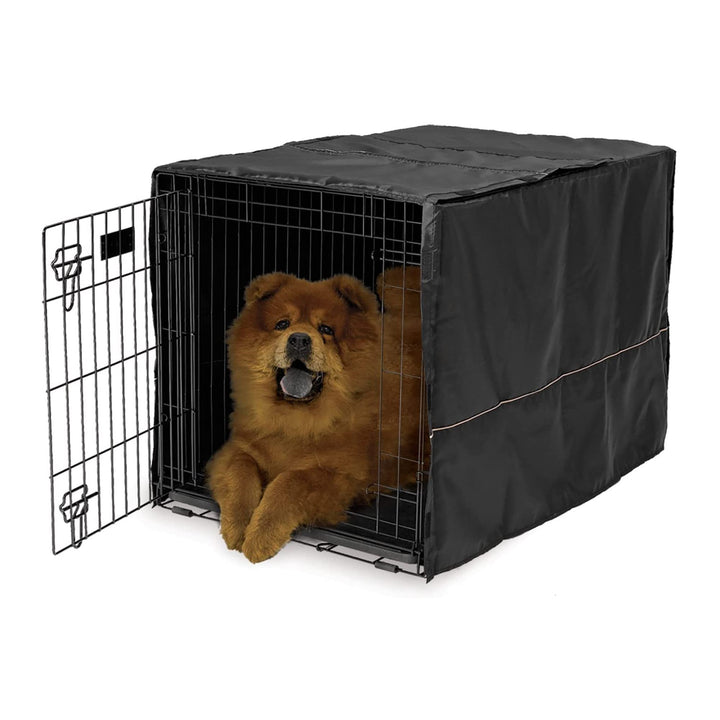 MidWest Homes for Pets Crate Cover, Privacy Dog Crate Cover Fits MidWest Dog Crates, Machine Wash & Dry Black 36-Inch