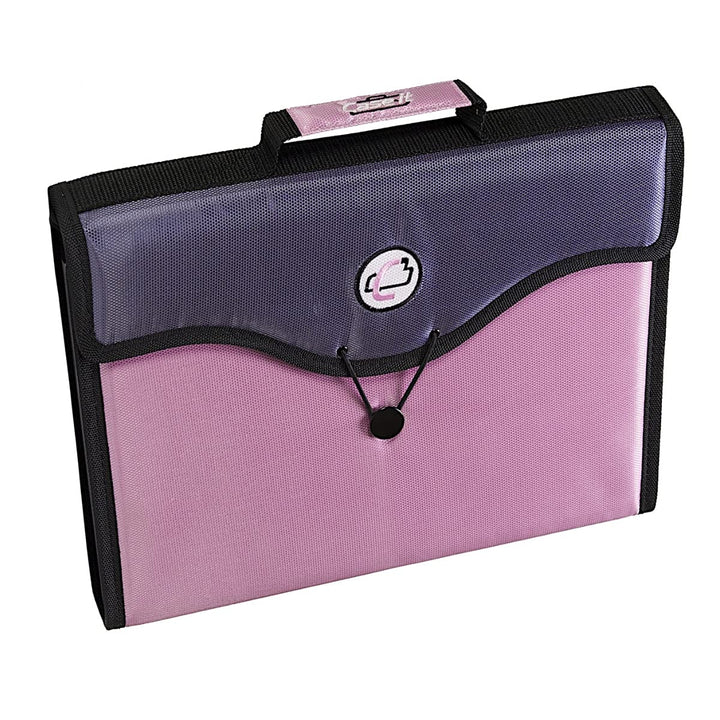 Case-it 13-Pocket Expanding File with Handle and Shoulder Strap, EFF-30 Pink