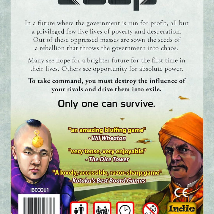 Coup - The Fast, Fun Bluffing Party Game for 2-6 Players. Perfect for Family Game Night with your Teens or Friends. Can you get away with your bluff? Over 1 Million copies sold!