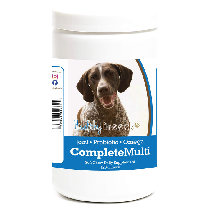 Healthy Breeds German Shorthaired Pointer All in One Multivitamin Soft Chew 120 Count