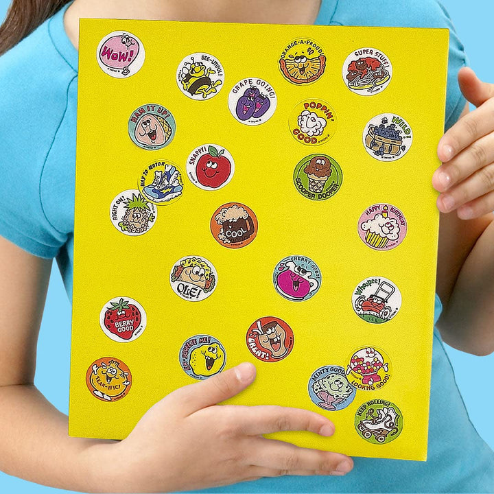 Ex-Squeeze Me!/Lemon Juice Scent Retro Stinky Stickers by Trend; 24/Pack - Authentic 1980s Designs!