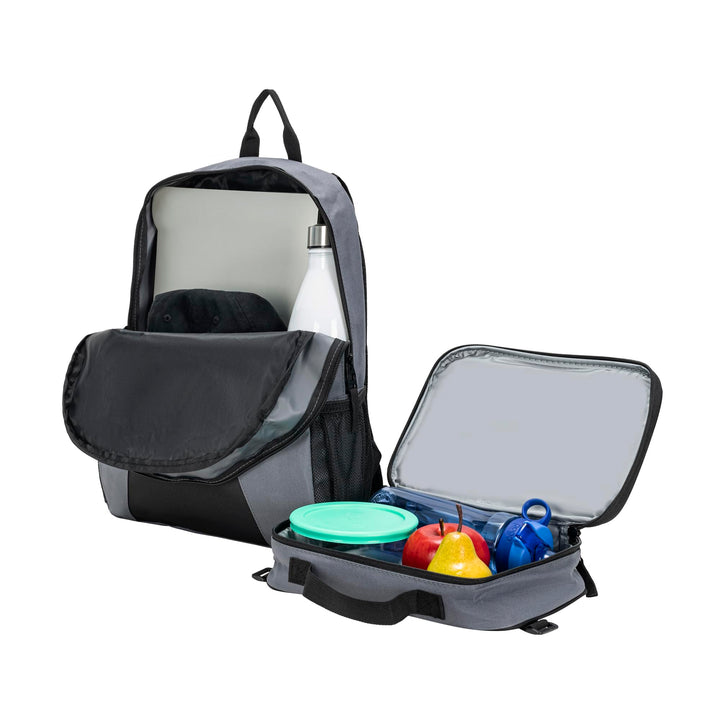 PUMA KIDS' EVERCAT BACKPACK & LUNCH KIT COMBO Youth Size Black/Silver