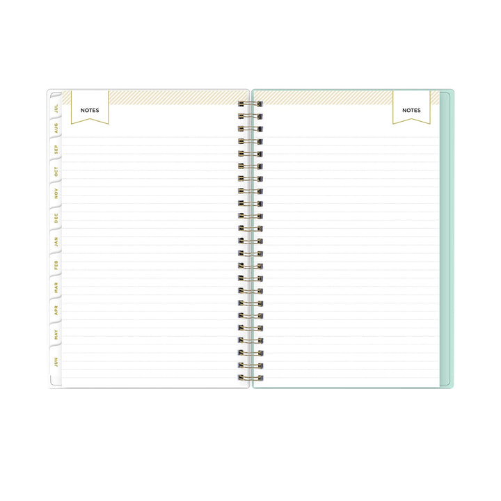 Blue Sky Day Designer for 2023-2024 Academic Year Weekly and Monthly Planner, 5' x 8', Frosted Cover, Wirebound, Secret Garden Mint (137900-A24) 5" x 8" Old Version