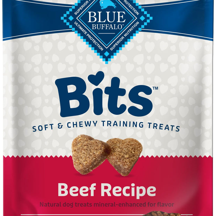 Blue Buffalo Bits Soft Dog Treats for Training, Made with Natural Ingredients & Enhanced with DHA, Savory Salmon Recipe, 4-oz. Bag 4 Ounce (Pack of 1)