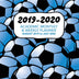 2019 - 2020 Academic Monthly & Weekly Planner - August 2019 to July 2020: Blue Shaded American Soccer Pattern - Organizer, Agenda and Calendar For ... (Blue Shaded Soccer Football Pattern)