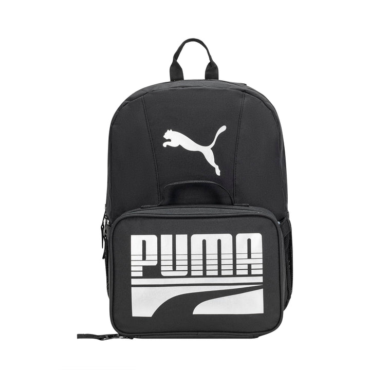 PUMA KIDS' EVERCAT BACKPACK & LUNCH KIT COMBO Youth Size Black/Silver