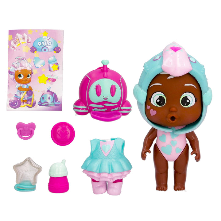 Cry Babies Magic Tears Stars Ayla's House - 11+ Surprise Accessories, Doll | Kids Age 3+