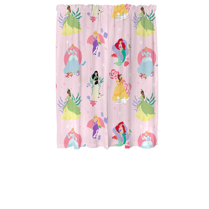 Disney Princess Kids Room Window Curtains Drapes Set, 82 in x 63 in, "Official" Disney Product By Franco Disney Princess