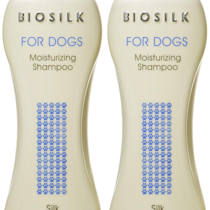 BioSilk for Dogs Silk Therapy Moisturizing Shampoo | Best Moisturizing Shampoo for All Dogs And Dogs With Dry, Itchy, and Sensitive Skin | 12 Oz Dog Shampoo - 2 Pack