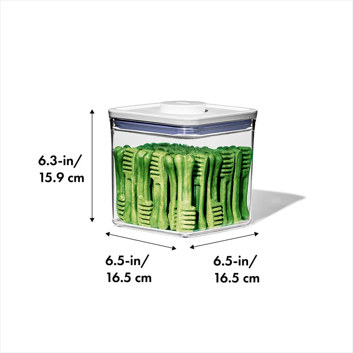 OXO Good Grips Pet POP Container – 2.8 Qt/2.6 L |Ideal for up to 3lbs of Dog Food or 2lbs of Cat Food | Airtight Storage Container | BPA Free Pet POP 2.8 Qt