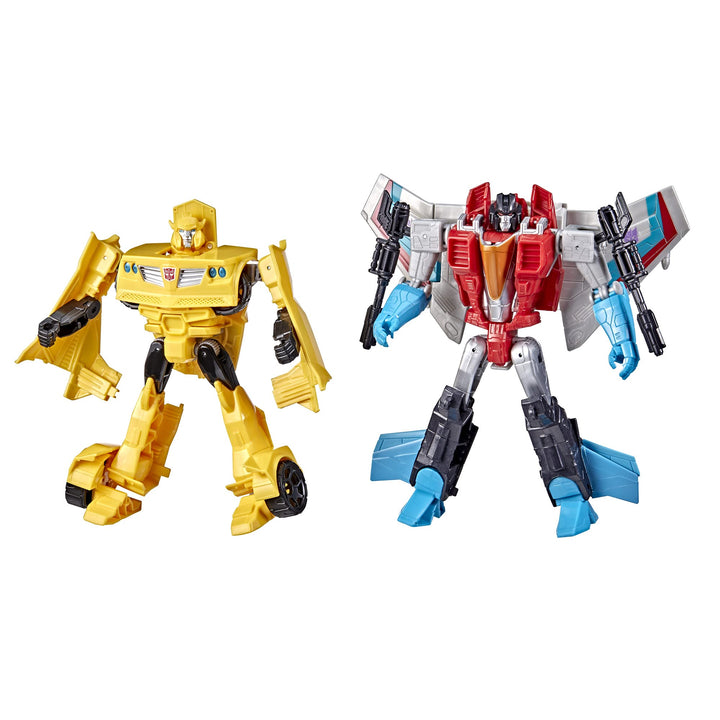 Transformers Toys Heroes and Villains Bumblebee and Starscream 2-Pack Action Figures - for Kids Ages 6 and Up, 7-inch (Exclusive)