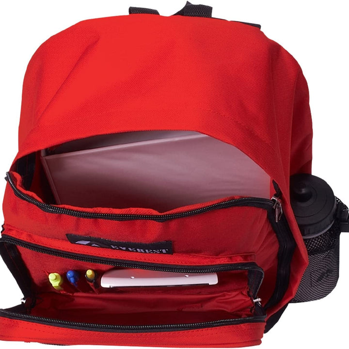 Everest Luggage Classic Backpack, Red, Medium One Size