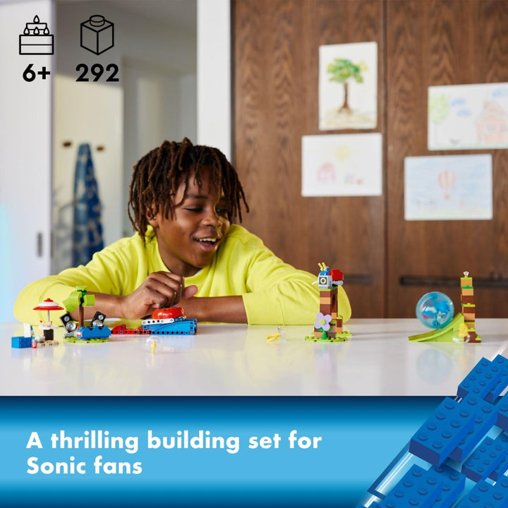 LEGO Sonic the Hedgehog Sonic’s Speed Sphere Challenge 76990 Building Toy Set, Sonic Playset with Speed Sphere Launcher and 3 Sonic Figures, Fun Birthday Gift for Young Fans Ages 6 and Up Blue