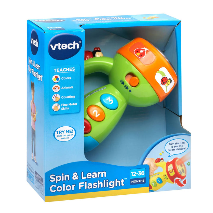 VTech Spin and Learn Color Flashlight Exclusive, Lime Green