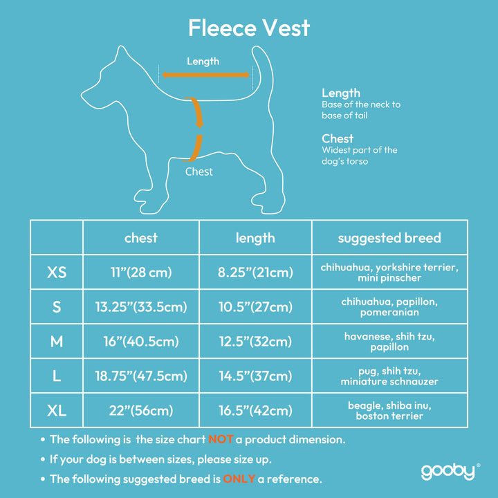 Gooby Fleece Vest Dog Sweater - Lavender, X-Small - Warm Pullover Fleece Dog Jacket with O-Ring Leash - Winter Small Dog Sweater Coat - Cold Weather Dog Clothes for Small Dogs Boy or Girl X-Small (Around 4-lb)