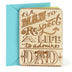 Hallmark Birthday Card for Dad (Wooden Etched Message) Light Brown with Light Green