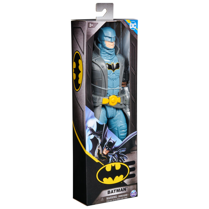 DC Comics, Batman Action Figure, 12-inch Super Hero Collectible Kids Toys for Boys and Girls, Ages 3+ Batman 12" (Blue/Gray)