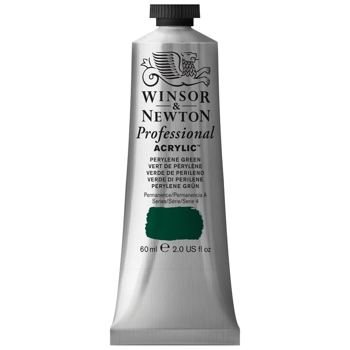 Winsor & Newton Professional Acrylic Paint, 60ml (2-oz) Tube, Perylene Green 2-oz Tube