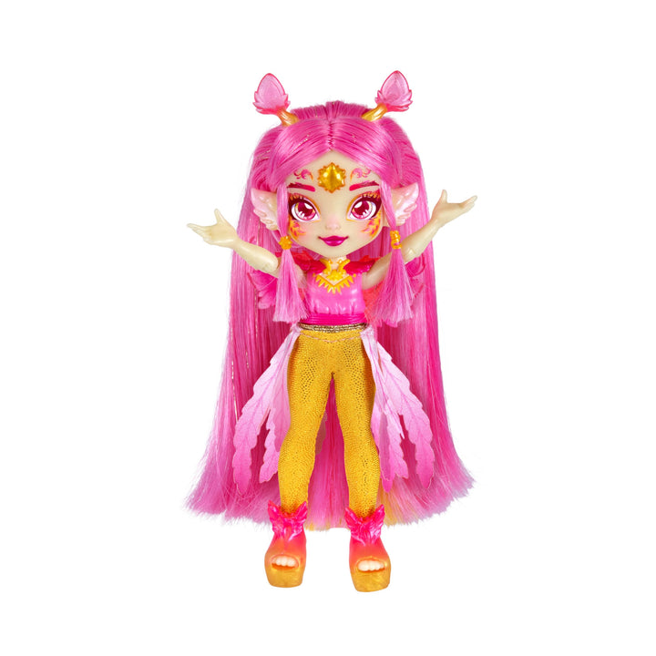 Magic Mixies Pixlings Shimmerverse Series, Create & Mix Magic Potion to Magically Reveal Pheona The Pheonix, This Beautiful 6.5" Shimmerverse Pixling Fashion Doll Appears Inside The Potion Bottle