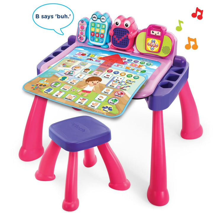 VTech Touch and Learn Activity Desk Deluxe, Pink Standard Packaging