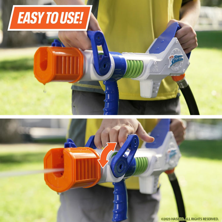 NERF Super Soaker Hydroburst Hose Blaster – Powerful Water Blaster Drenches Your Friends in Water