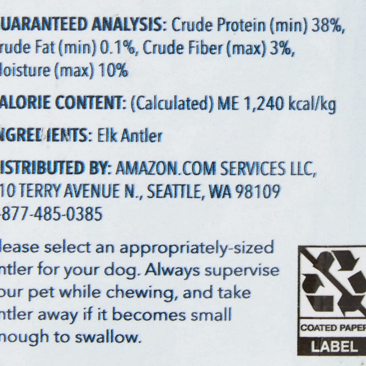 Wag Split Elk Antler, Naturally Shed, Medium (Best for Dogs 15-30 lbs) 2.4 Ounce (Pack of 1)