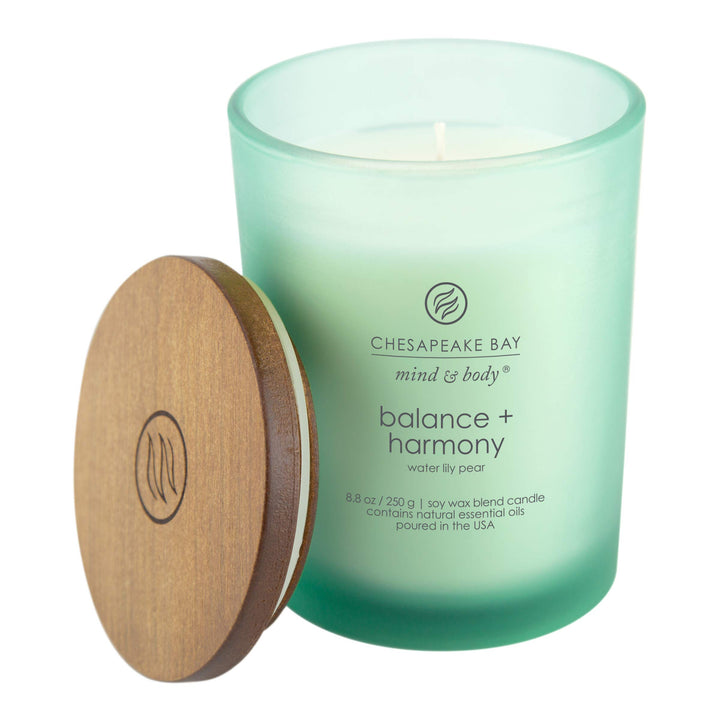 Chesapeake Bay Candle Scented Candle, Balance + Harmony (Water Lily Pear), Medium, Home Décor BALANCE/HARMONY Medium Jar