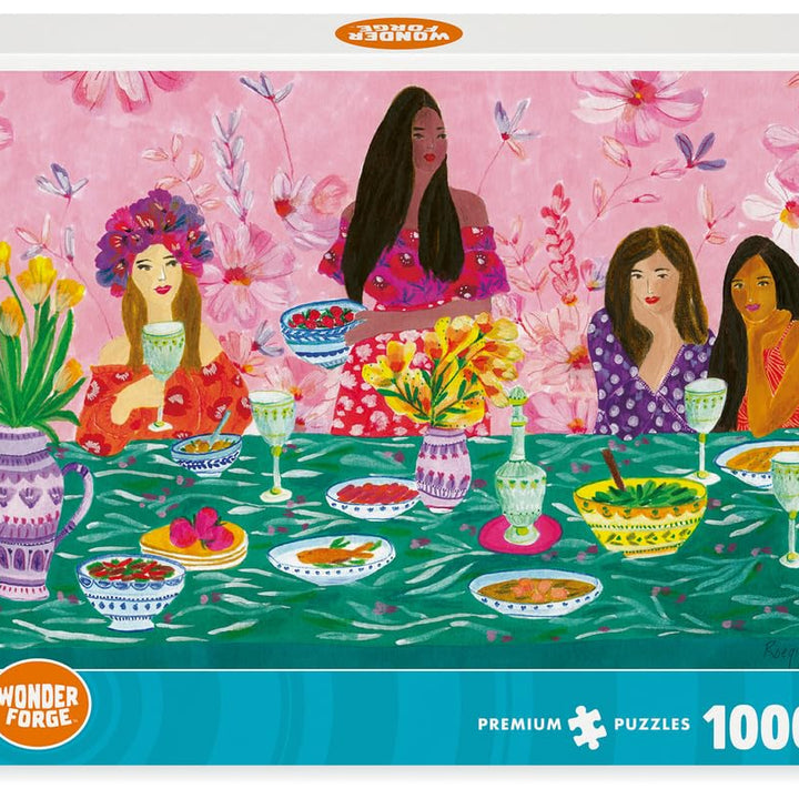 Wonder Forge Ladies' Brunch 1000 Piece Jigsaw Puzzle for Adults | Unique, Perfectly-Fitting Pieces | Fun, Vibrant Imagery |  Exclusive