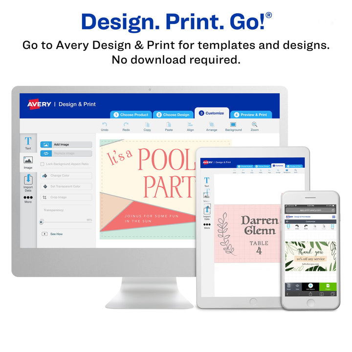 Avery Postcards with Rounded Corners and Sure Feed Technology, 3.5" x 5", Matte White, 100 Total, Laser/Inkjet Printable Cards (5625) Matte White, Rounded Corners