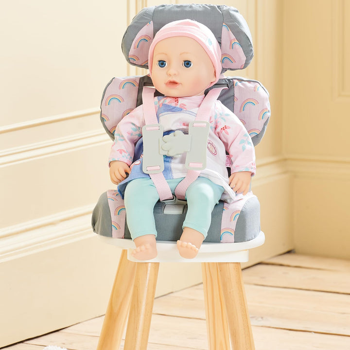 Casdon Grey Car Booster Seat. Dolls Car Booster Seat For Children Aged 3+. Suits Dolls Up To 35cm In Size