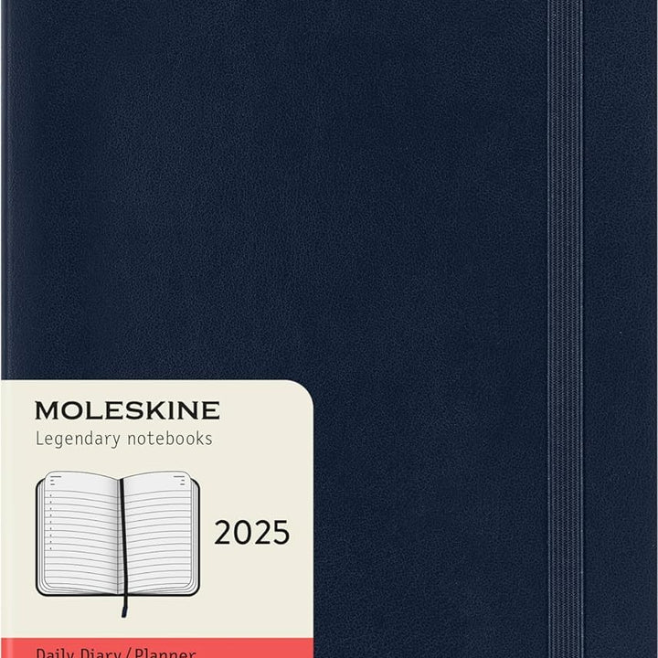 Moleskine Classic 12 Month 2025 Monthly Planner, Soft Cover, XL (7.5" x 9.75"), Black, 128 pages