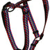 Hamilton Adjustable Comfort Nylon Dog Harness, Black Multi-Colored Weave Pattern, 1" x 30-40" Weave - Black Large, 1" x 30-40"