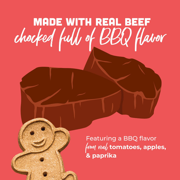 Buddy Biscuits Meaty Meatball Bites 10 oz Pouch of Dog Treats, BBQ Beef Recipe