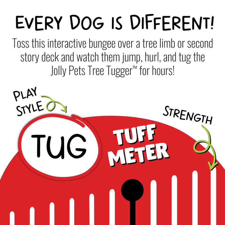 Jolly Pets Tree Tugger For Dog, Green