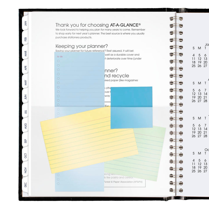 AT-A-GLANCE 2025 Planner, Monthly, 7" x 8-1/2", Medium, Hardcover, DayMinder, Black (G400H0025) 2025 New Edition