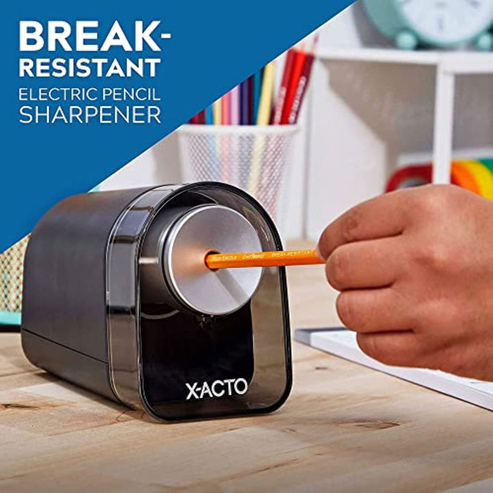 X-ACTO XLR Electric Pencil Sharpener, Black (ELM1818X)