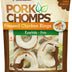 Pork Chomps Pressed Pork Skin Dog Chews, 2.5-inch Rings, Real Chicken, 8 Count Rings (Chicken) 8 Count (Pack of 1)