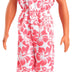 Barbie Fashionistas Ken Doll #235 with Braided Brown Hair, Wearing Coral Jumpsuit with Hawaiian Print and Green Sandals