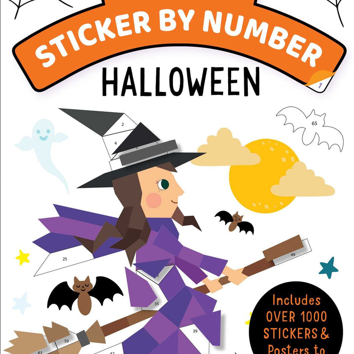 Mindful Sticker By Number: Halloween: (Sticker Books for Kids, Activity Books for Kids, Mindful Books for Kids)