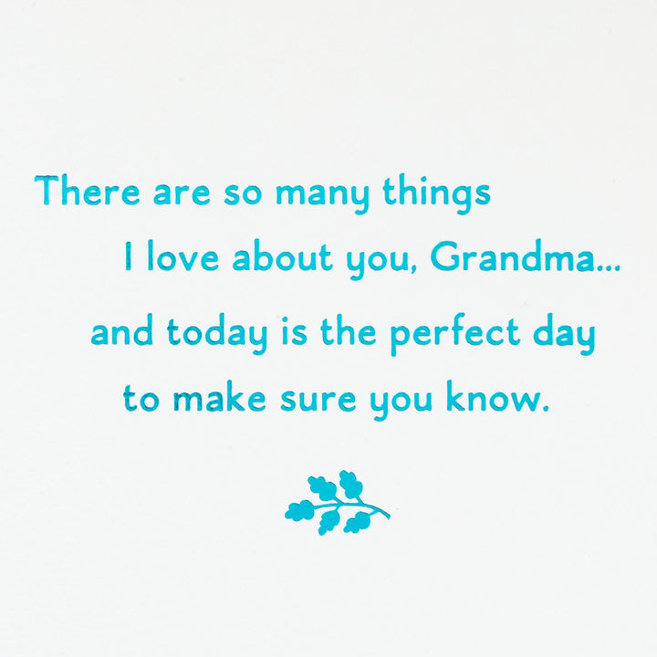 Hallmark Card for Grandma for Birthday, Thinking of You, Congrats, or Any Occasion (So Many Things I Love About You)