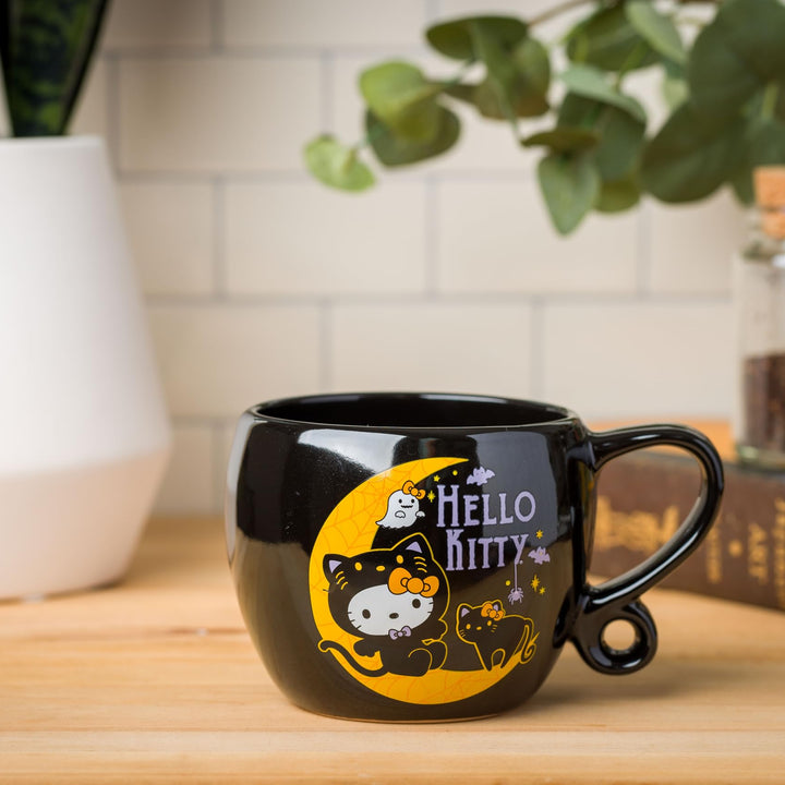 Silver Buffalo Sanrio Hello Kitty Halloween Loop Handle Ceramic Mug, 15.9 ounces