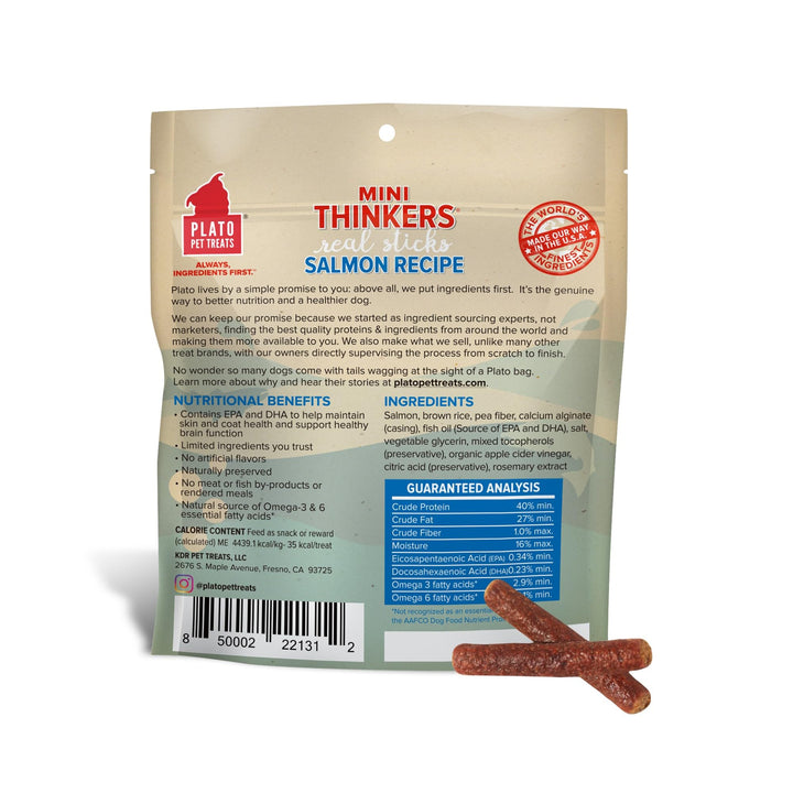 PLATO Mini Thinkers Salmon Recipe 3oz, Natural (850002221312) 3 Ounce (Pack of 1)