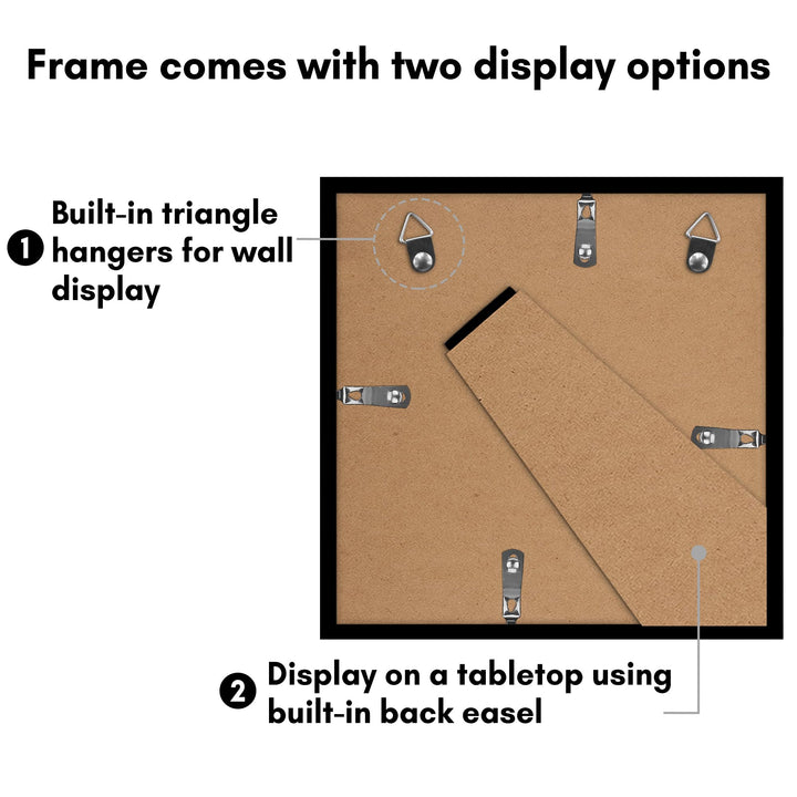 Americanflat 12x16 Picture Frame with Polished Plexiglass - Set of 5 - Use as 8.5x11 Frame with Mat or 12x16 Frame Without Mat - Galleria Collection - Gallery Wall Frame Set for Wall Display - White