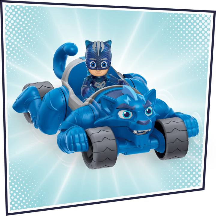 PJ Masks Animal Power Catboy Animal Rider Toy Car, with Catboy Action Figure, Deluxe Vehicles, Superhero, Preschool Toys for 3 Year Old Boys and Girls and Up