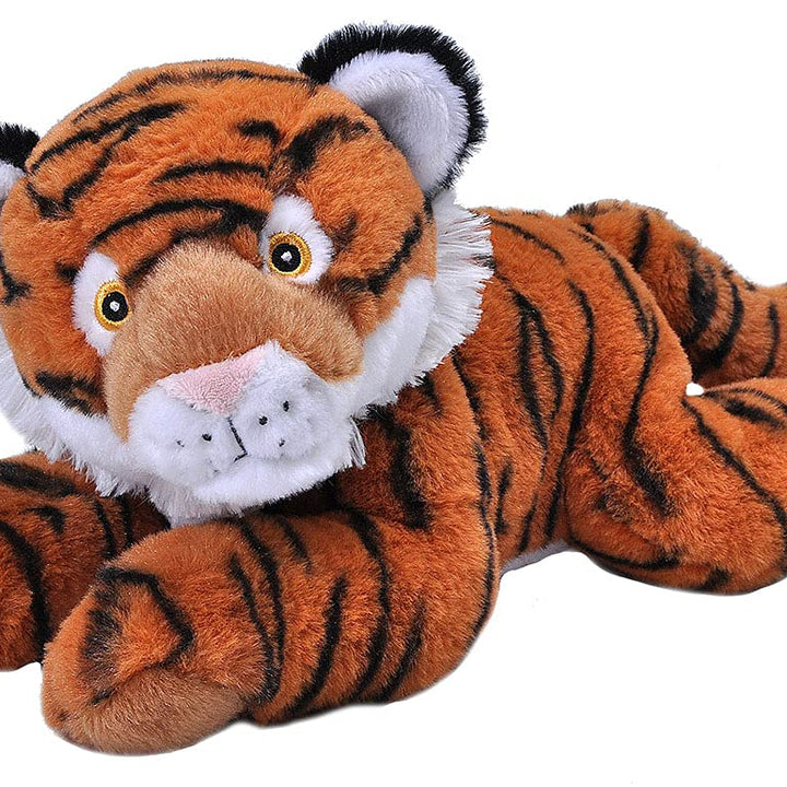 Wild Republic EcoKins Tiger Stuffed Animal 12 inch, Eco Friendly Gifts for Kids, Plush Toy, Handcrafted Using 16 Recycled Plastic Water Bottles