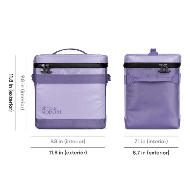 Simple Modern Day Cooler Polyester ice chest Electric Lavender 12 Cans