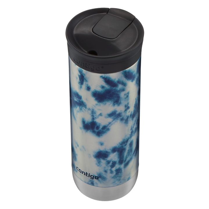 Contigo Huron Vacuum-Insulated Stainless Steel Travel Mug with Leak-Proof Lid, Keeps Drinks Hot or Cold for Hours, Fits Most Cup Holders and Brewers, 20oz 2-Pack, Blue Corn & Acid Wash 20oz 2 Pack